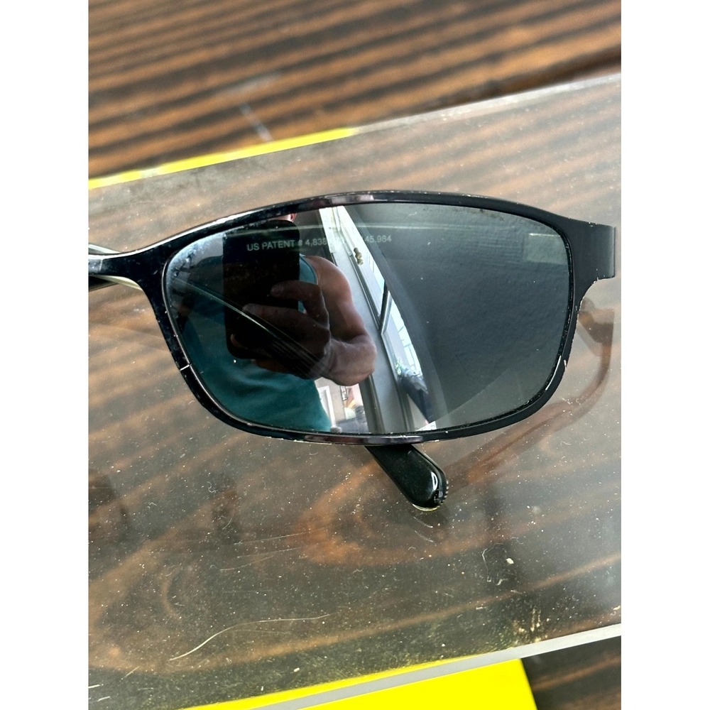 Maui Jim Shoreline MJ-114-02 Adults Black Gray Sunglasses Metal Full Rim - Picture 7 of 8